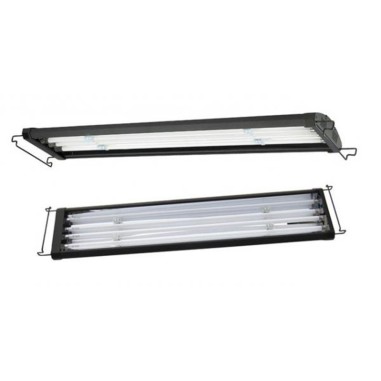 AQL Plafoniera ODY Freshwater T5 4x54w 6500°K con LED lunari e bracci estendibili da 120 a 140cm - Colore Nero