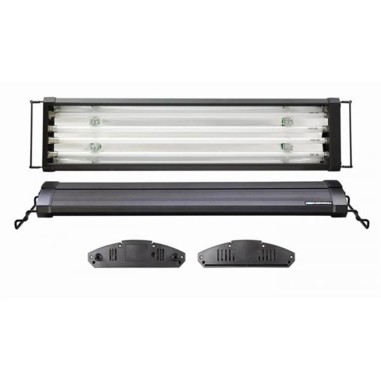 AQL Plafoniera ODY Freshwater T5 4x54w 6500°K con LED lunari e bracci estendibili da 120 a 140cm - Colore Nero