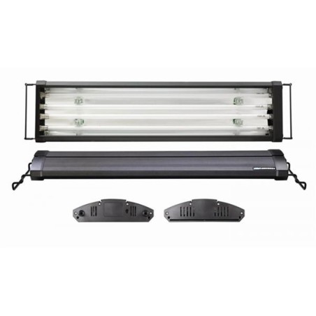 AQL Plafoniera ODY Freshwater T5 4x54w 6500°K con LED lunari e bracci estendibili da 120 a 140cm - Colore Nero AQL Plafoniera ODY Freshwater T5 4x54w 6500°K con LED lunari e bracci estendibili da 120 a 140cm - Colore Nero