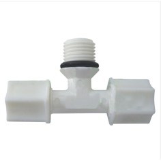 AQL Raccordo a T 1/4 x 1/4 x 1/4 con Filetto Maschio per Impianti ad Osmosi