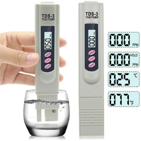 AQL TDS-3 Meter - misuratore tascabile di sali disciolti e di temperatura AQL TDS-3 Meter - misuratore tascabile di sali disciolti e di temperatura