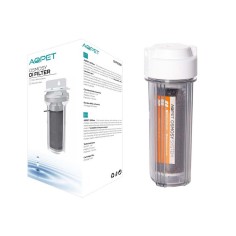 Aqpet DI Filter 10" - post-filtro deionizzatore a bicchiere con resina a viraggio di colore