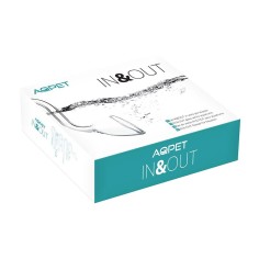 AqPet Set In-Out J-Type 17mm - set di mandata e aspirazione per filtri esterni
