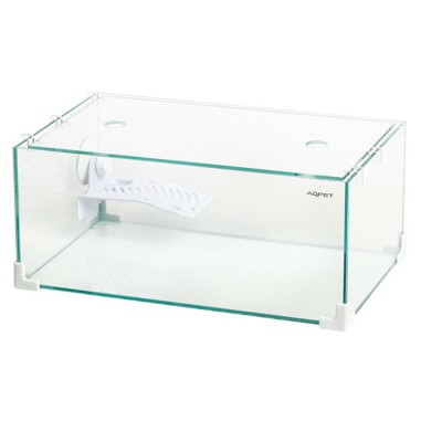 Aqpet Tortuga 40 - tartarughiera cm40x24x17h con coperchio e isolotto