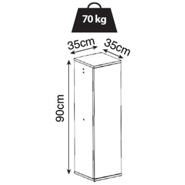 Aquael Supporto per Fish&Shrimp Duo cm35x35x90h