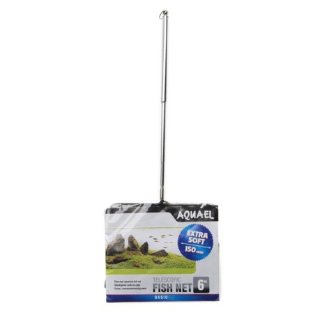 Aquael Telescopic Fish Net - Retino con Manico Estendibile fino a 50cm in Alluminio