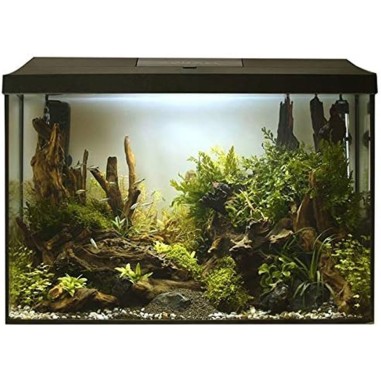 Aquael Aquarium Set Leddy 40XL Day&Night Nero - acquario cm41X25X35h completamente accessoriato
