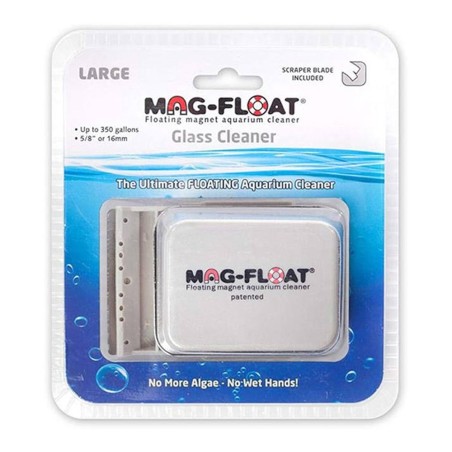 Mag FLoat Scraper Large - magnete pulente per acquari con vetri di spessore fino a 16mm con raschietto incorporato