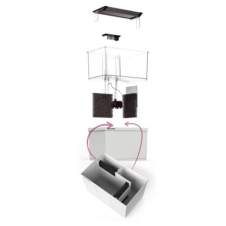 AquaMedic Armatus XS cm26,5x17x15h - mini acquario completo