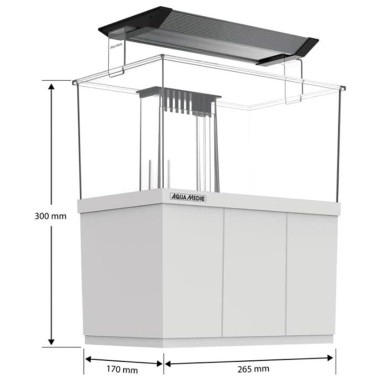 AquaMedic Armatus XS cm26,5x17x15h - mini acquario completo