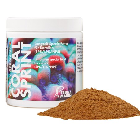 Fauna Marin Coral Sprint - cibo speciale in polvere per coralli SPS, LPS e NPS Fauna Marin Coral Sprint - cibo speciale in polvere per coralli SPS, LPS e NPS