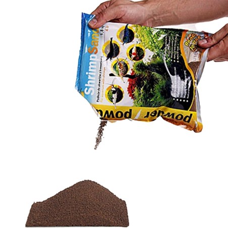 AquaArt Shrimp Sand Powder 1,8kg - substrato fine di origine vulcanita per gamberetti