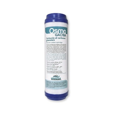 Whimar Osmo GAC10A - Cartuccia al Carbone Attivo Granulare per Impianti Osmosi a Bicchere da 10"