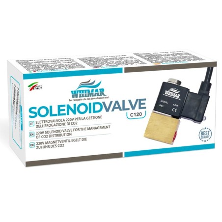 Whimar Solenoid Valve - Elettrovalvola 220V a basso consumo con LED di funzionamento