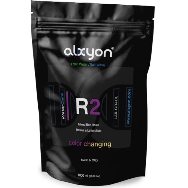 Alxyon WaterCare R2 busta da 1000ml - resina deionizzante a viraggio di colore