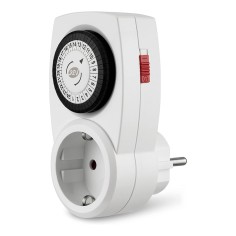 Timer Programmatore Analogico Giornaliero 24 Ore - Presa Schuko Massimo Carico 3500watt (Made in Germany)