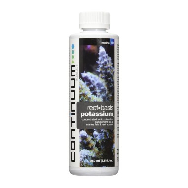 Continuum Aquatics Reef Basis Potassium 250ml - integratore concentrato di potassio ionico per acquari marini