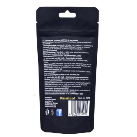 Discusfood African Cichlid Color Soft Pearls 80gr - mangime completo per vivacizzare i colori dei ciclidi africani Discusfood African Cichlid Color Soft Pearls 80gr - mangime completo per vivacizzare i colori dei ciclidi africani