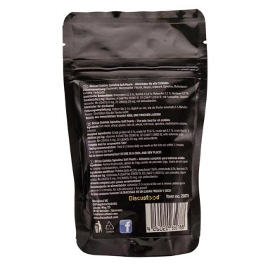 Discusfood African Cichlid Spirulina Soft Pearls 80gr - mangime con alga spirulina per ciclidi africani