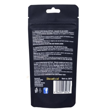 Discusfood American Cichlid Spirulina Soft Pearls 80gr - mangime completo per ciclidi sud-americani