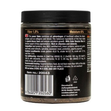 DiscusFood Best Heart Flakes Blue Dream 300ml - mangime in fiocchi per la colorazione di Discus