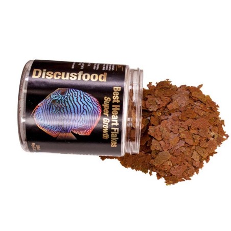 DiscusFood Best Heart Flakes Super Growth 300ml - mangime in fiocchi per la crescita dei Discus DiscusFood Best Heart Flakes Super Growth 300ml - mangime in fiocchi per la crescita dei Discus