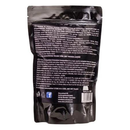 Discusfood Cichlid XL Composition 1 500gr - mangime completo per ciclidi Discusfood Cichlid XL Composition 1 500gr - mangime completo per ciclidi
