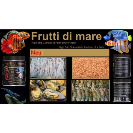 Discusfood Frutti di Mare 300ml/65gr - fioccato a base di granulato estruso per acqua dolce e marina Discusfood Frutti di Mare 300ml/65gr - fioccato a base di granulato estruso per acqua dolce e marina