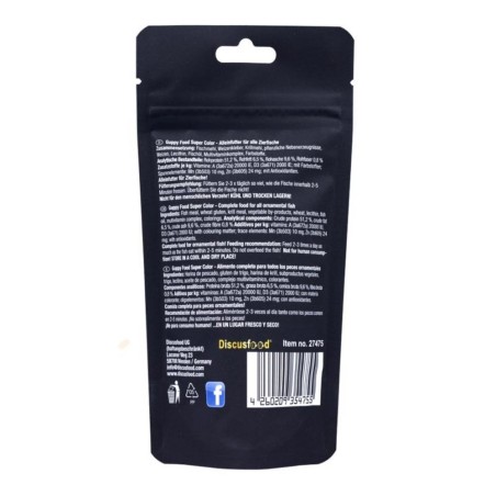 Discusfood Guppy Super Color 80gr - intensifica la colorazione dei Guppy Discusfood Guppy Super Color 80gr - intensifica la colorazione dei Guppy