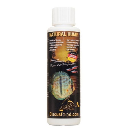 Discusfood Natural Humin - Prodotto liquido per prevenire le infezioni in acquari e laghetti