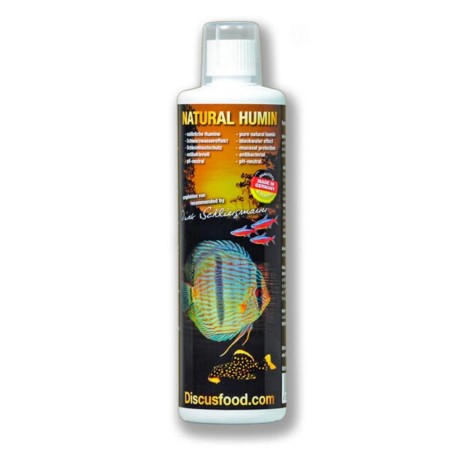 Discusfood Natural Humin - Prodotto liquido per prevenire le infezioni in acquari e laghetti Discusfood Natural Humin - Prodotto liquido per prevenire le infezioni in acquari e laghetti