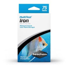 Seachem MultiTest Iron 75 misurazioni - test per la valutazione del Ferro in acqua dolce e marina