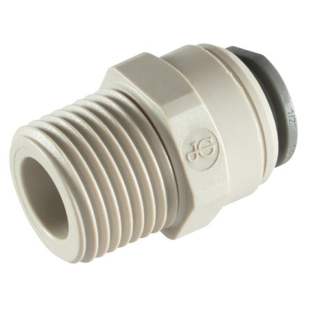 John-Guest PI010823S Terminale Diritto Ø Tubo 1/4" x 3/8 Filetto Maschio