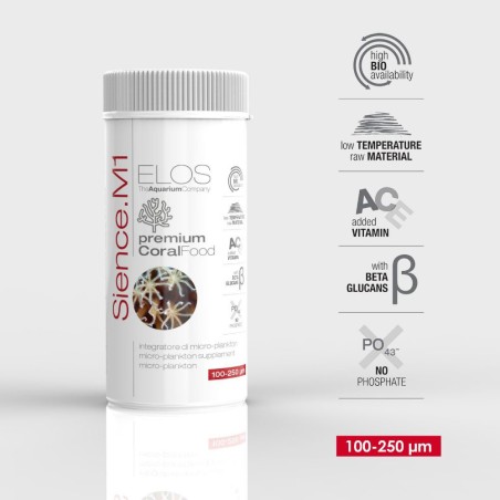 Elos Science M1 40gr - zooplankton finissimo per coralli SPS ed LPS Elos Science M1 40gr - zooplankton finissimo per coralli SPS ed LPS
