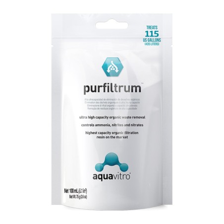 Seachem AquaVitro Purfiltrum 100ml - polimero contro le impurità organiche e inorganiche