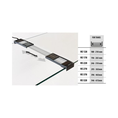 Newa Slim LED DayLight NS228 - plafoniera LED 6200°K per acquari da 24,6 a 31cm
