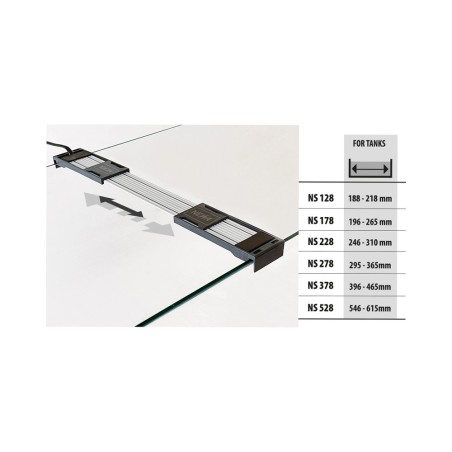 Newa Slim LED DayLight NS228 - plafoniera LED 6200°K per acquari da 24,6 a 31cm Newa Slim LED DayLight NS228 - plafoniera LED 6200°K per acquari da 24,6 a 31cm