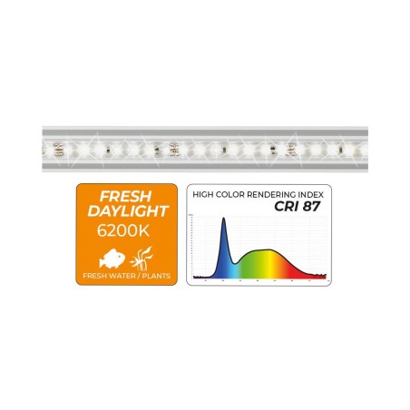Newa Slim LED DayLight NS228 - plafoniera LED 6200°K per acquari da 24,6 a 31cm Newa Slim LED DayLight NS228 - plafoniera LED 6200°K per acquari da 24,6 a 31cm