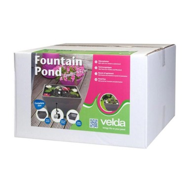 Velda Fountain Pond Square cm55x55x32 - minilaghetto decorativo con fontana