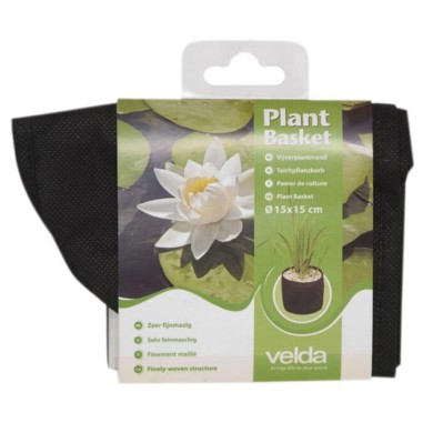 Velda Plant Basket Round cmØ15x25h - cesto in tessuto per la coltivazione di piante da laghetto