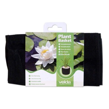 Velda Plant Basket Round cmØ25x20h - cesto in tessuto per la coltivazione di piante da laghetto