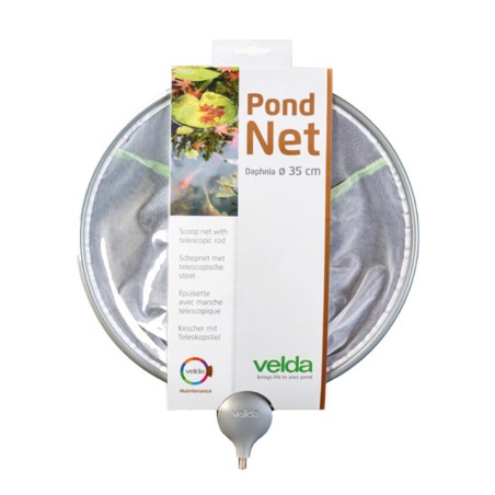 Velda Pond Net Daphnia Round Ø35cm - retino circolare a maglia fine con manico telescopico fino a 1,8m