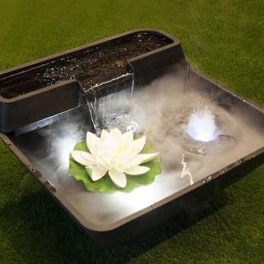 Velda Set Fountain Pond con Cascata cm75x75x35 - minilaghetto decorativo con cascata