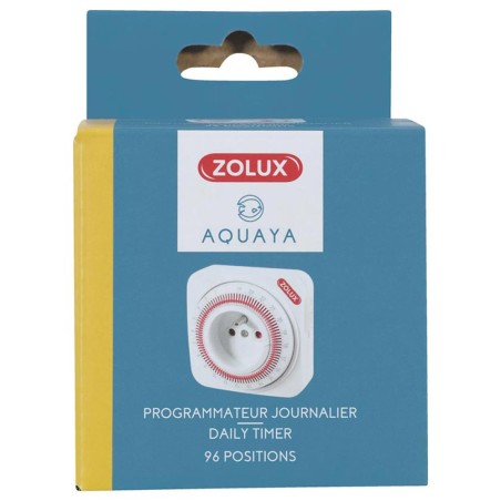 Zolux Timer Elettronico Giornaliero 24 Ore - Presa Schuko Massimo Carico 3500watt