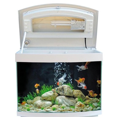 MTB Milo Vision 45R Ledline Bianco - Acquario 35L cm46x28,5x38h