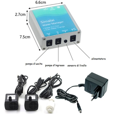 Simalai WM-01 - Dispositivo Wi-Fi per la Automatizzazione dei Cambi di Acqua tramite App Simalai WM-01 - Dispositivo Wi-Fi per la Automatizzazione dei Cambi di Acqua tramite App
