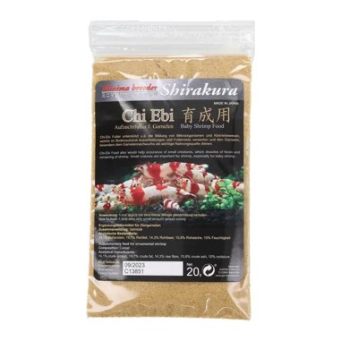 Shirakura Chi Ebi 20gr - Studiato per l'Alimentazione dei Baby Gamberetti