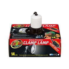 Zoomed Deluxe Porcelain Clamp Lamp - porta lampada in ceramica ad alta resistenza