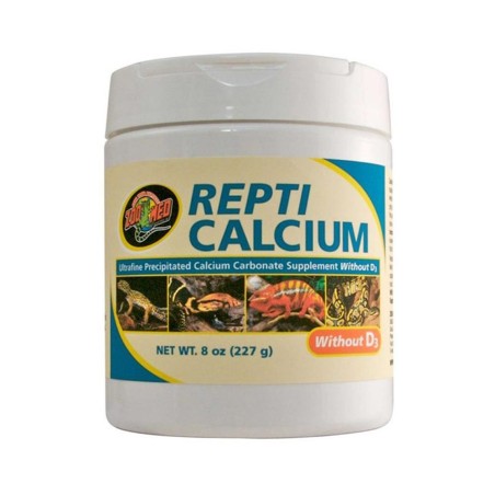 Zoomed Repti Calcium senza vitamina D3 - integratore di calcio privo di fosforo per rettili e anfibi