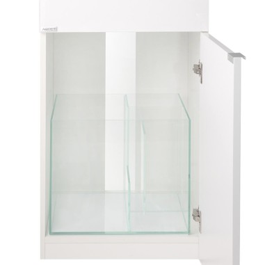 Aqpet Reef Kubic 50 marine cm50x50x50h - vasca in vetro extrachiaro con supporto e sump